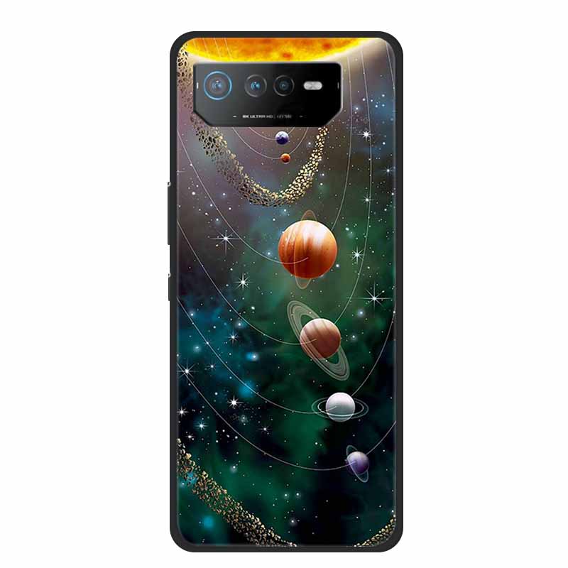 Phone Case For Asus ROG Phone 6D Ultimate Back Cover Case Black TPU Silicone Soft Coque For Asus ROG Phone 6 Pro Case Phone6 Pro
