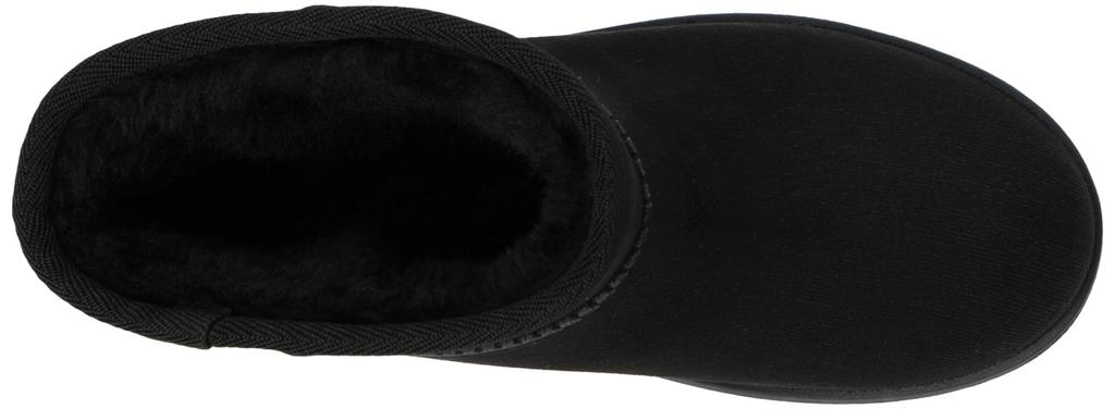 Okamoto Waterproof Warm Mouton-Style Rain Boots, US.RUBBER CRI-6122, Black