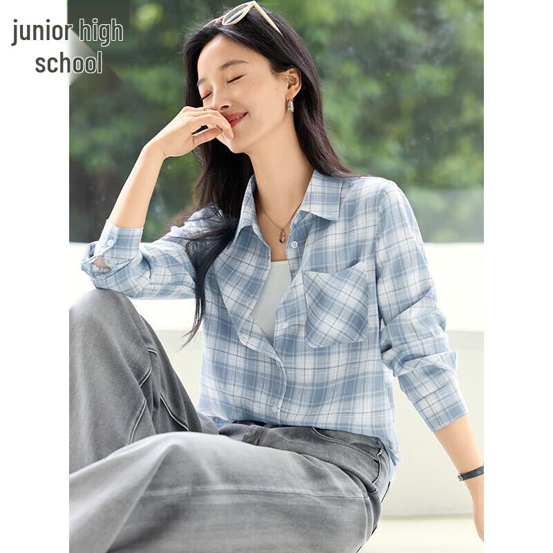 

Women s Classic Plaid Long-Sleeve Shirt L