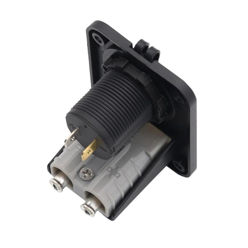 מחבר מתאם טעינה 12V 24V 3.1A/PD18W שקע טעינה מותקן שטוח למכונית אופנוע