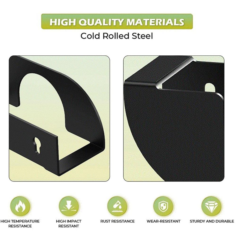 2pcs Multifunctional Wall Mount Bracket Black Angle Grinder Stand Tool Angle Grinder Holder Home