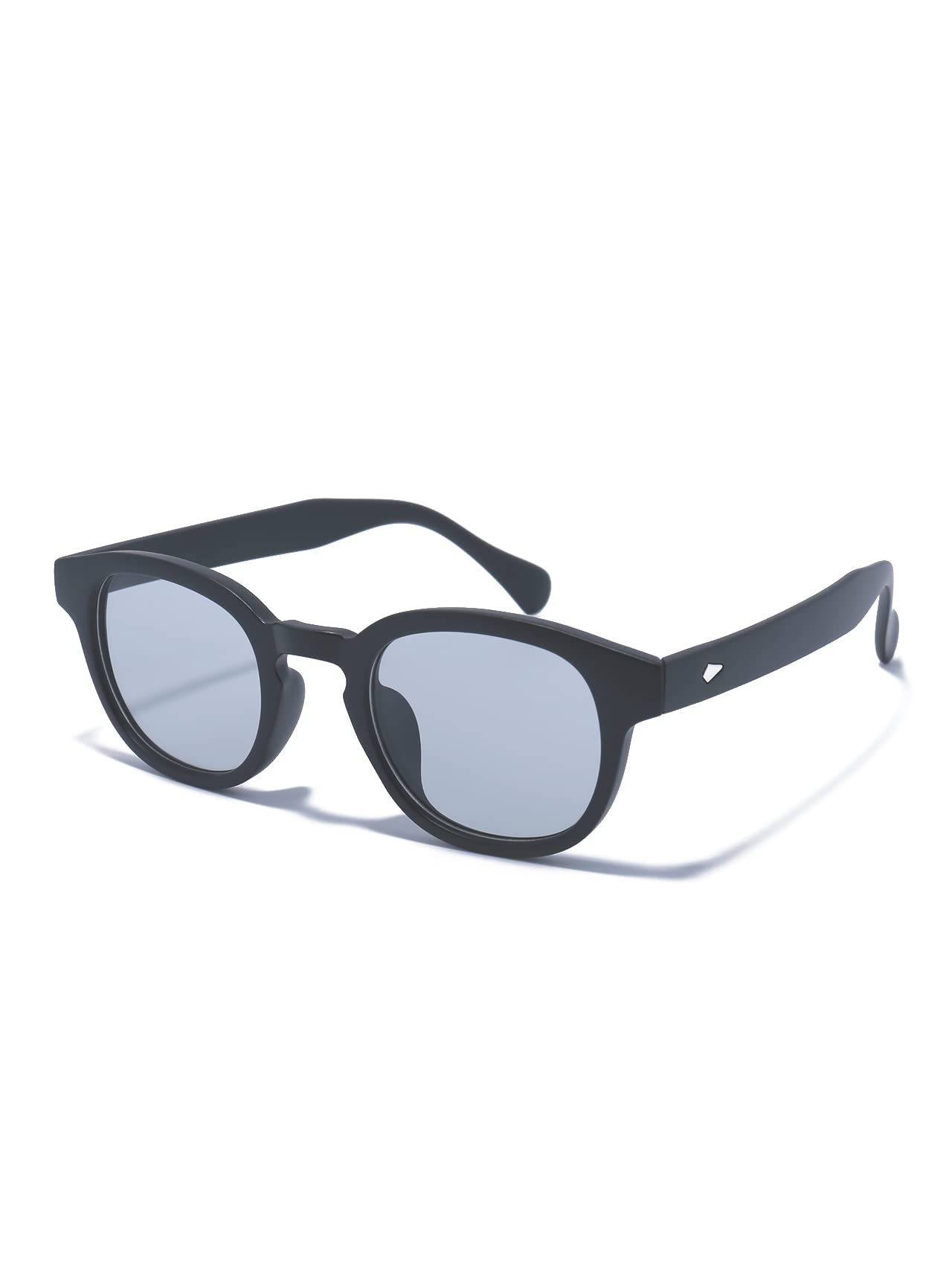 

iCON STORE Солнцезащитные очки с защитой от ультрафиолета Boston Gray Lens Серые солнцезащитные очки Тонкие линзы Черная оправа Очки для свиданий Стильные милые женские мужские