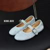 Candy color retro Mary Jane shoes for women, new round head flat bottom super soft light mouth grandma single shoes