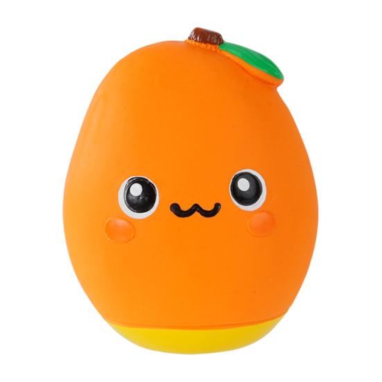 Squeaky Fruit Dog Toy Latex Dog Chew Toy Cute Fruit Shape Puppy Teething Toy for Small Medium Dogs Teeth Cleaning