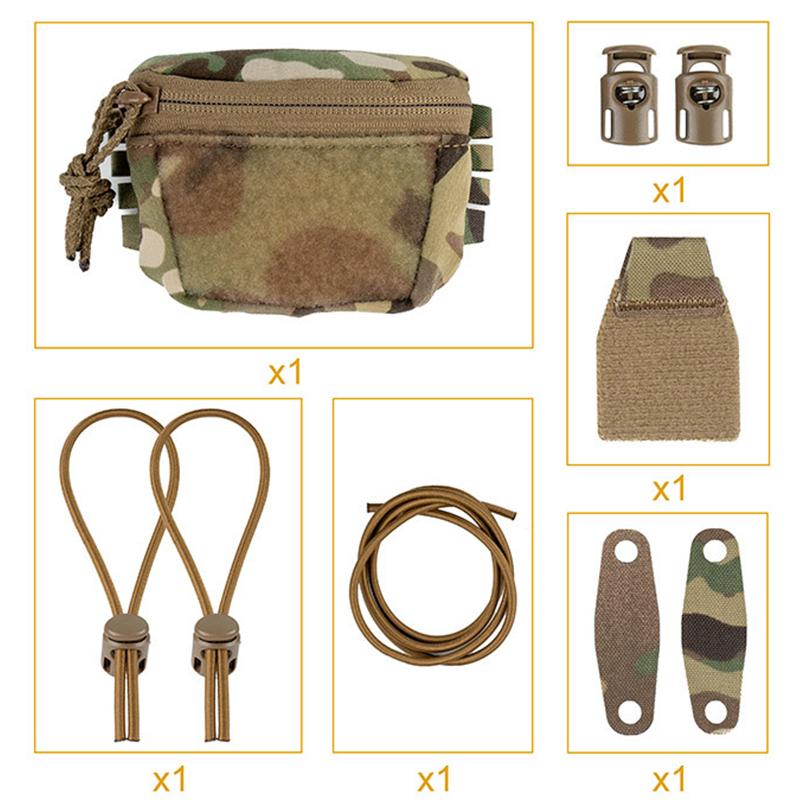 Tactical Helmet Storage Pouch Portable Night Vision Battery Holder Counterweight Bag for Wargame Training