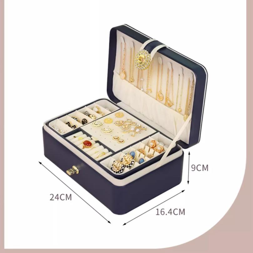 CADUKE Jewelry Storage Box for Necklaces, Earrings, Rings, Accessories And Jewelry Organizer, White