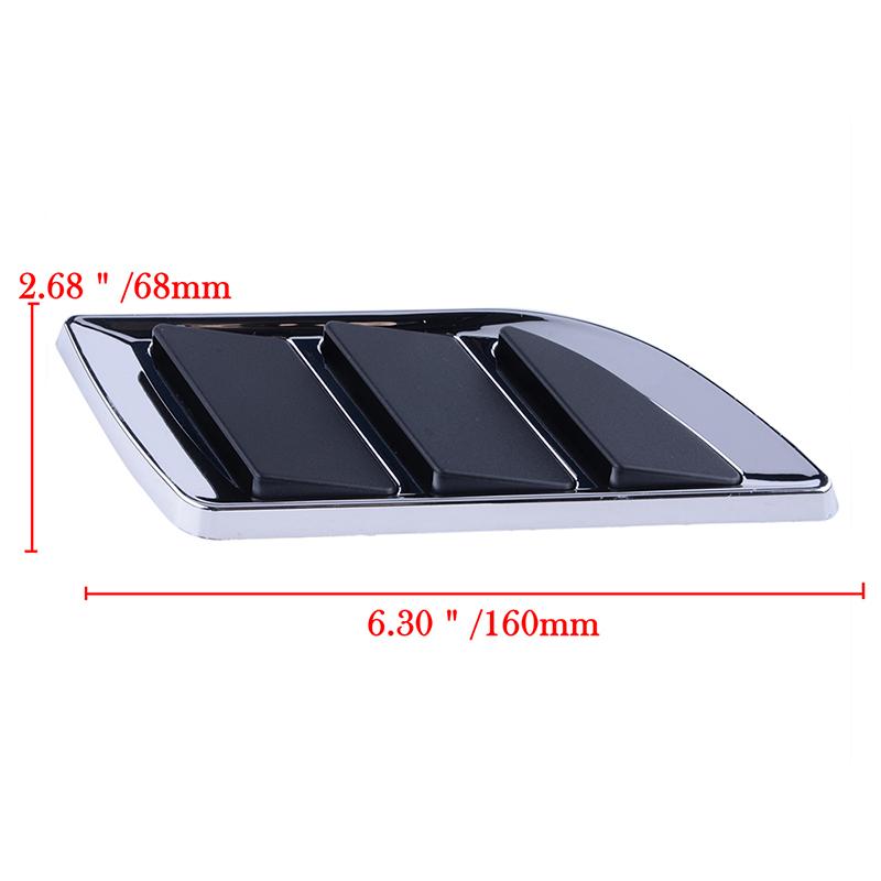 Carro rimando lateral pára-lama ventilação fluxo de ar spoiler corrida entrada saída grade guarnição asa capa tubarão guelra forma decoração