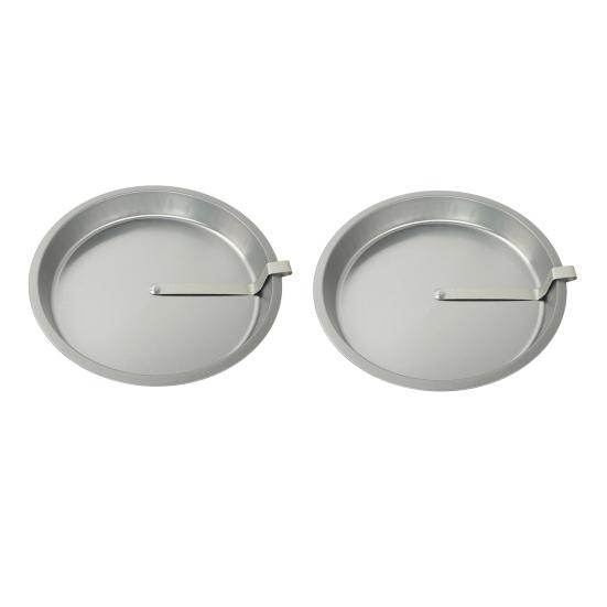 Non-Stick Round Stainless Steel Baking Pan 9-Inch Cake Mold with Metal Spatula Heat-Resistant Essential Kitchen Tool for Pizza Pie Cheesecake