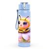 1PC Cute Fairy Bee Cartoon Print 750ml Color Plastic Sports Water Bottle Leakproof Flip Straw Lid Suitable for Sports Office Home Use