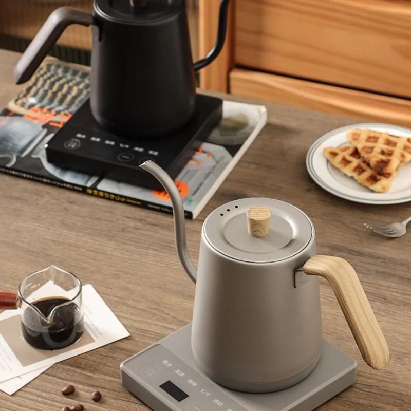 1000W Slim Mouth Pot Temperature Control Water Pot Tea Pot 220V Gooseneck Electric Coffee Pot Manual Brewing Coffee Pot