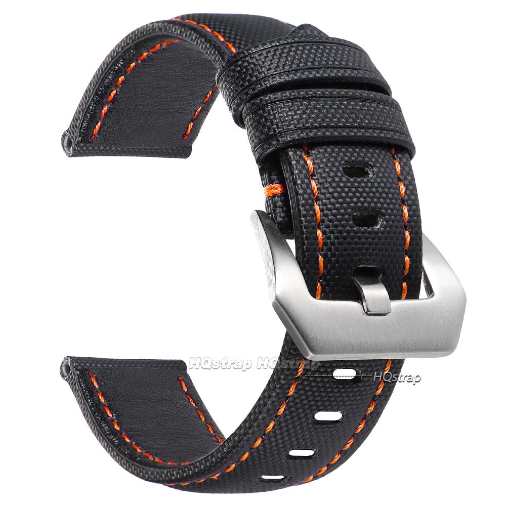 

Premium Sailcloth Canvas Watch Strap for Panerai for Seiko 20mm 22mm 24mm 26mm Watch Band Nylon Leather Men Band Fabric Bracelet 26mm