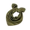 Women Elegant Square Scarf Solid Small Hair Tie Band For Business Party Head Neck Silk Satin Scarf CLE