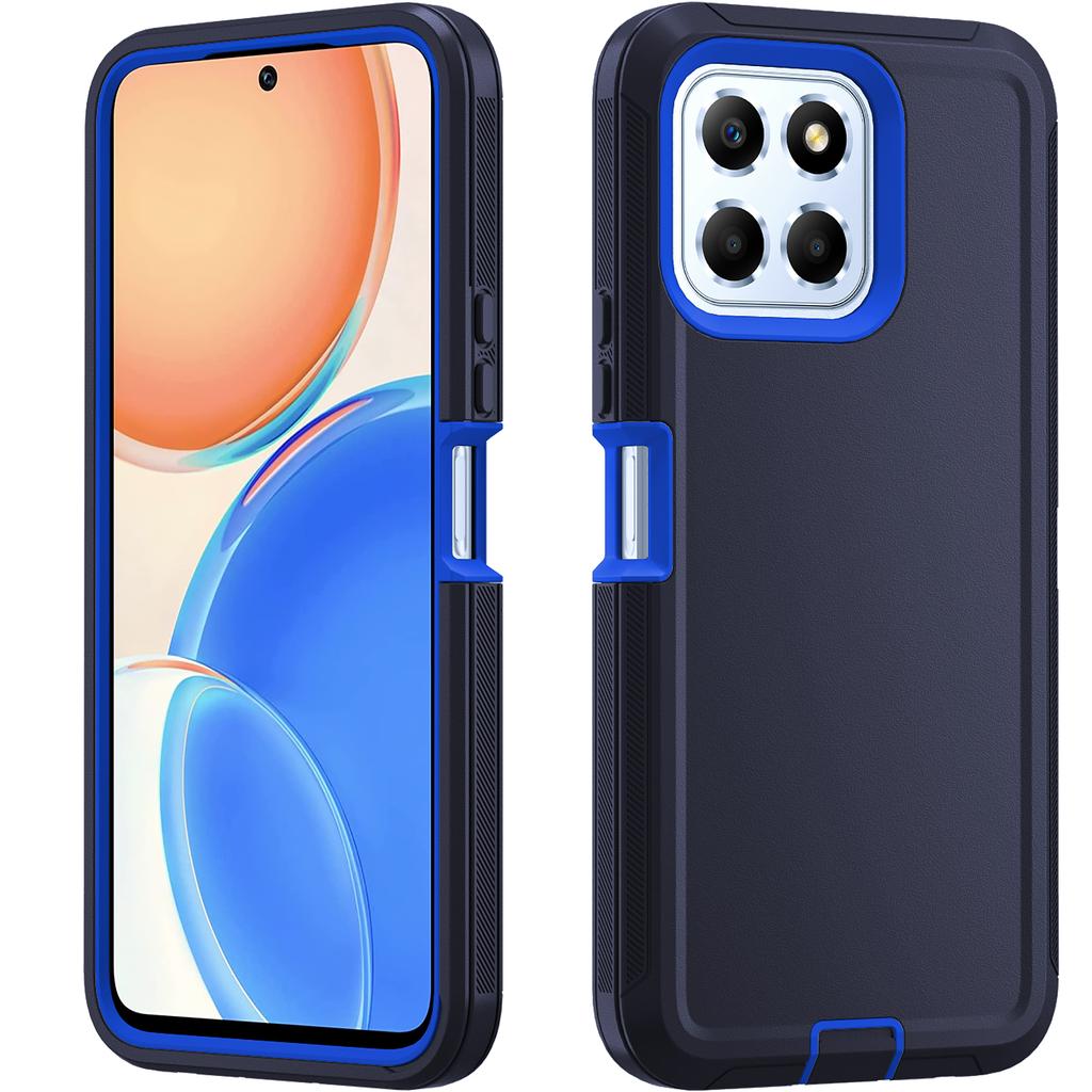 2024 New Three-in-One Tpu+pc Shockproof Protective Phone Bumper Case for Honor X5 Plus
