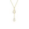 Exquisite 2025 Niche Double Gourd Tassel Necklace - Trendy Light Luxury Clavicle Chain for Women