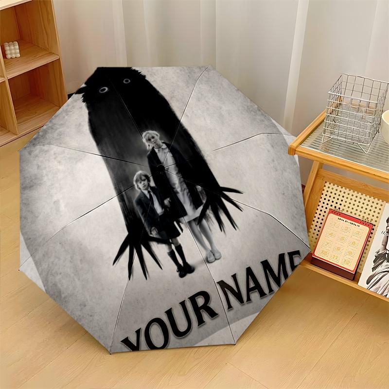 Custom Text Automatic 8 Bone Umbrella, Portable Sun Rain Protection UmbrellaThe Babadook
