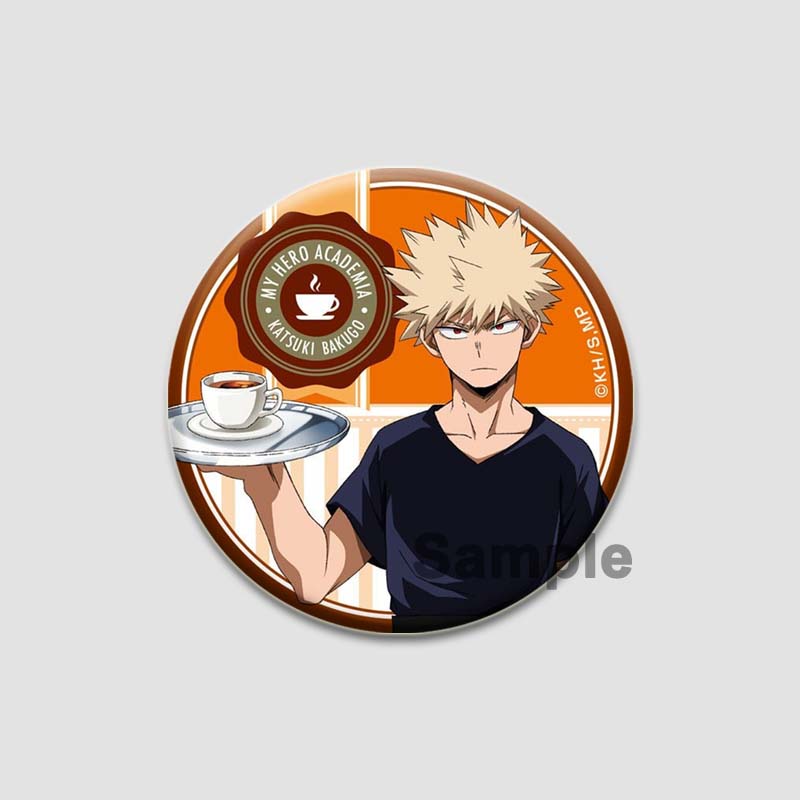 

32/44/58MM Аниме Персонаж Всемогущий Мидория Изуку Тодороки Шото Бакугоу Кацуки Милый Мультяшный Значок Ручной Работы Оловянные Броши Подарки 58mm