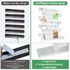 8Pcs Felt Pin Board Bar Strips Self-Adhesive Lightweight Bulletin Board Strips For Memo Schedule Photo Display Wall Decoration