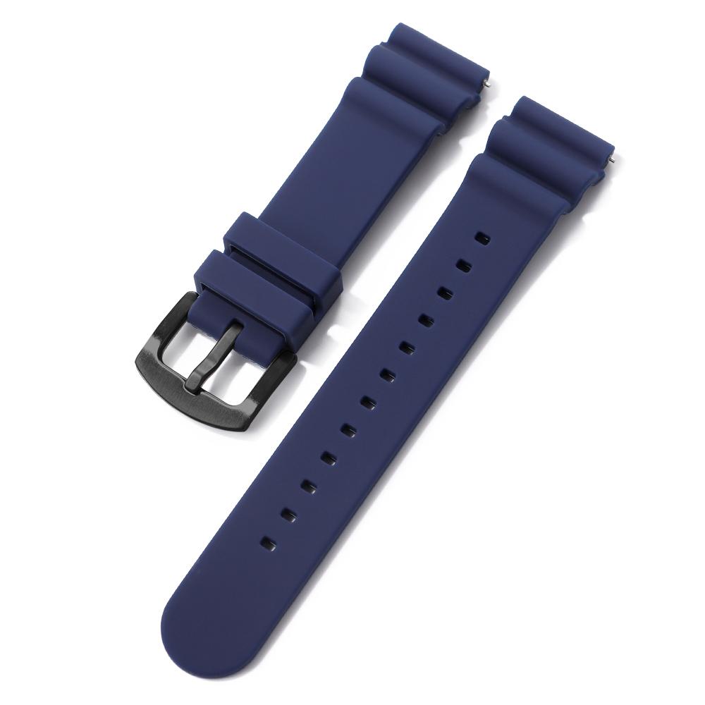 20mm 22mm Quick Relase Silicone Rubber Watch Strap Sports Watchband Waterproof Watch Band Black Green Blue Wristband Bracelets