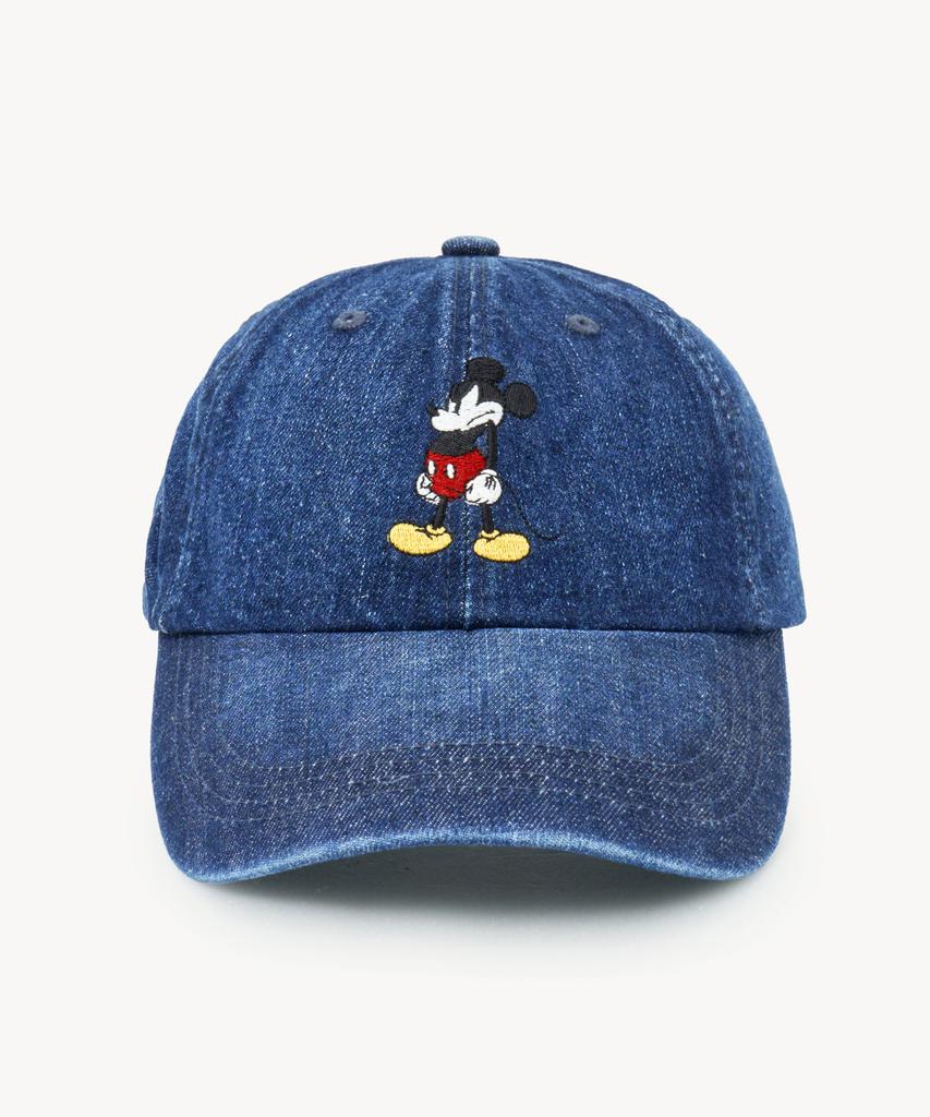 VTWO Angry _Mickey_ Denim Cap (Dark Blue)