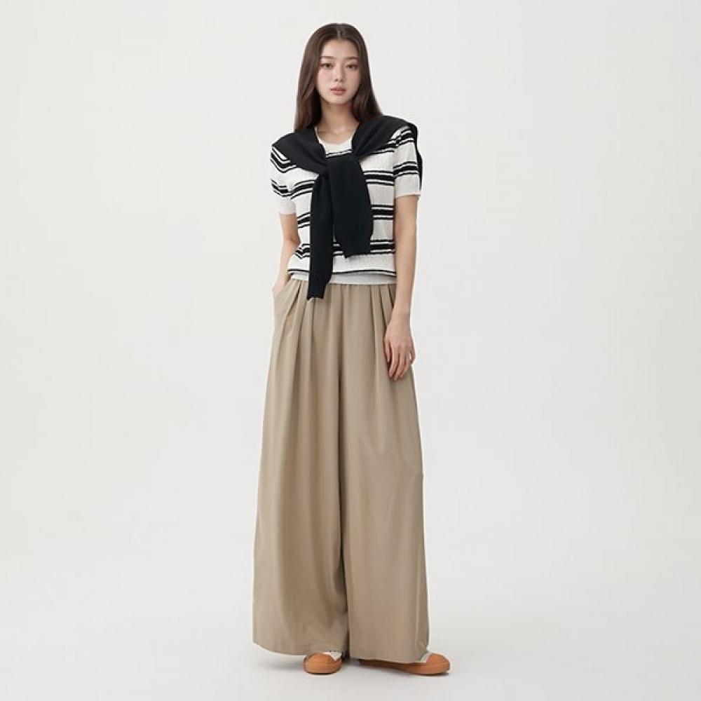 

Lap Wide Pants With Waistband Ar1wps71 DE (dark gray)/FF