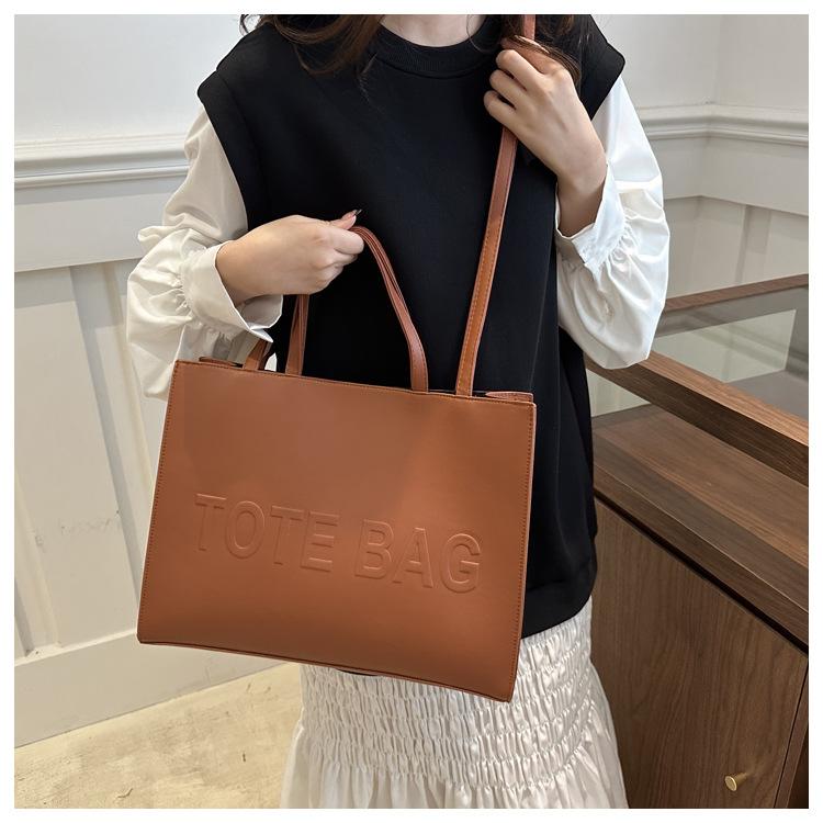 Minimalistische koreanische Tragetasche für Damen, große Kapazität, für Pendler, Umhängetasche CLE