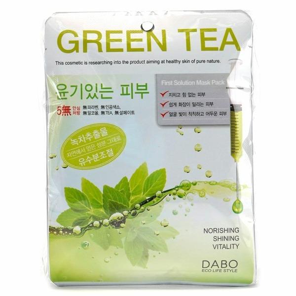 DABO Women s Mask Pack First Solution Green Tea 10 Sheets (W61FB1B) basic