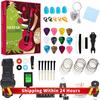 24 Dagars Musikalisk Jul Nedräkningskalender Gitarrplektrum & Gitarrtillbehör Kit Jul Adventskalender Gåva för Vuxna Tonåringar