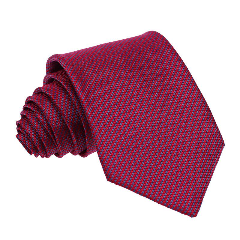 Men's Premium 7.5cm Plaid Polyester Tie for Business, Casual, Wedding, or Best Man Suit.