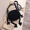 Personalized Funny Canvas Small Bag New Style Student Girl Shoulder Crossbody Small Round Bag