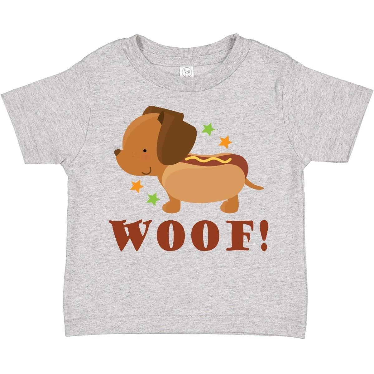 Inktastic Dachshund Hot Dog Funny Toddler T-Shirt Wiener Humor Child Preschooler 100