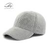 Einfache Lichtplatte Hut Damen Herbst und Winter Neu Plüsch Süß Warm Mütze Lässig Hartschalen Baseballkappe