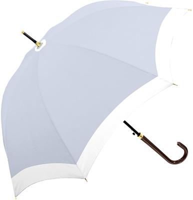 Longo para ensolarado e chuvoso para guarda-chuva de sombreamento de salto, guarda-sol, dias, mulheres, guarda-chuva de um toque, leve, durável, fibra de vidro, elegante, bicolor,
