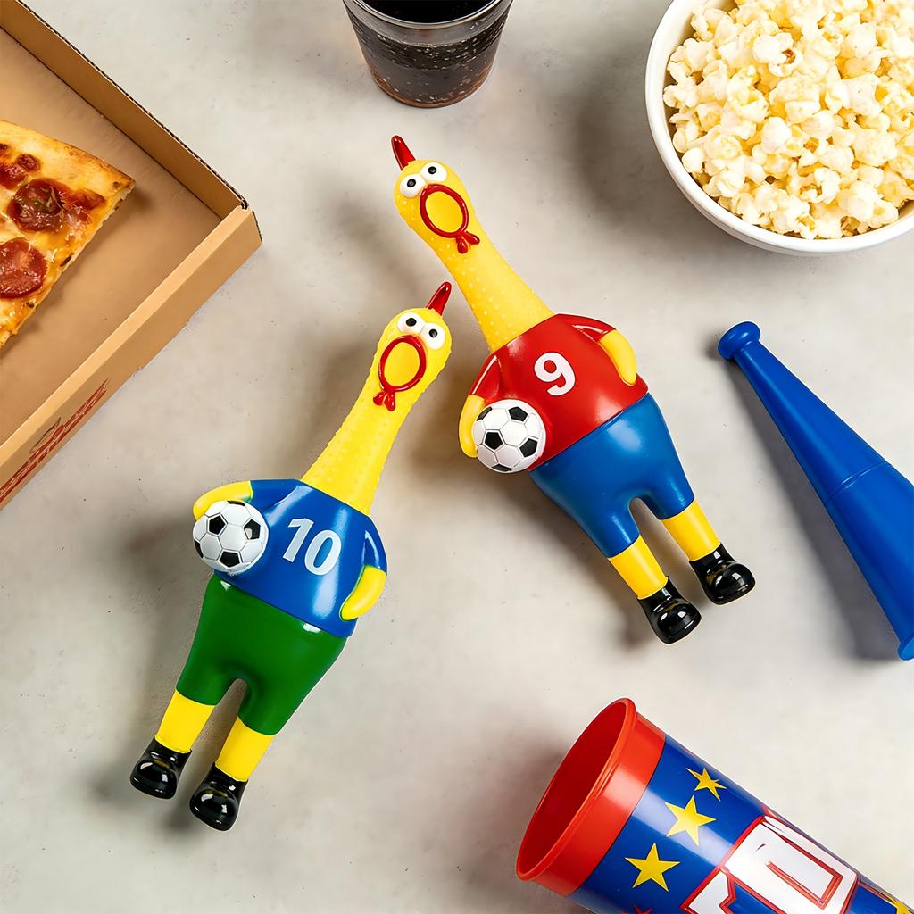 Creative Prank Football Squeaky Chicken Internet-Famous Chicken Funny Gift Squeaky Toy Prank Toy