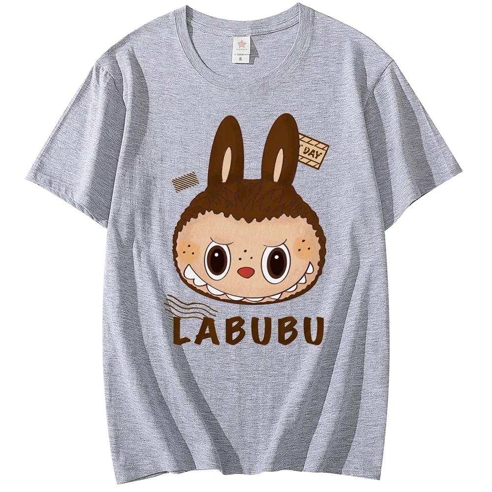 Anime LABUBU Μπλουζάκι με στάμπα Ζευγάρι Μαθητής Δρόμος Αθλητικό Καθημερινό Μπλουζάκι Κορίτσι Καλοκαίρι Αστεία Ρούχα