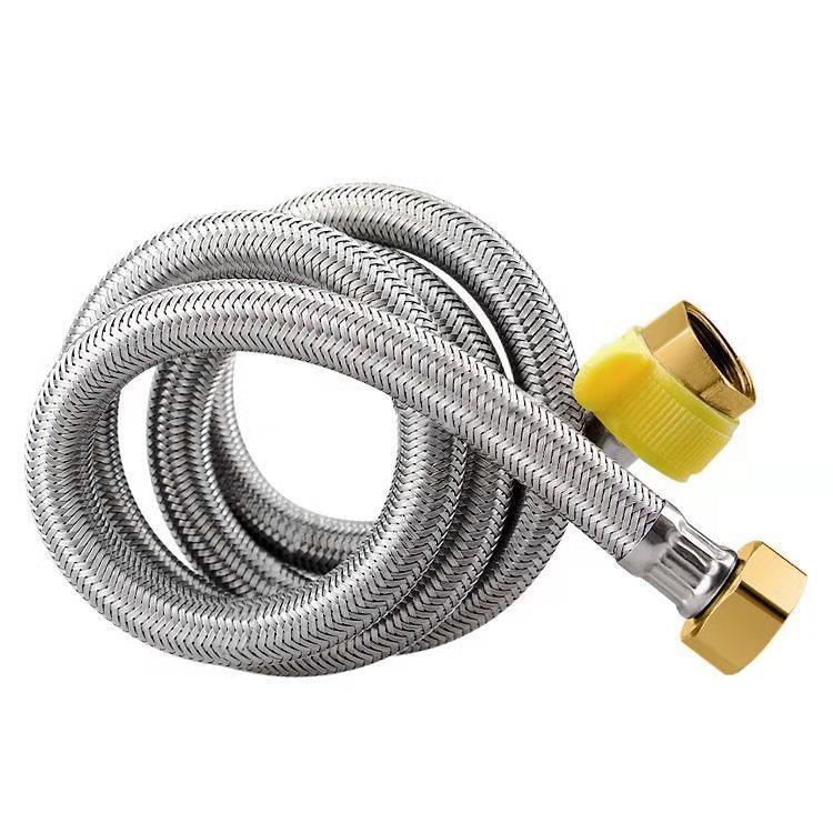 304 Stainless Steel Braided High-Pressure Faucet Hose for Hot & Cold Water