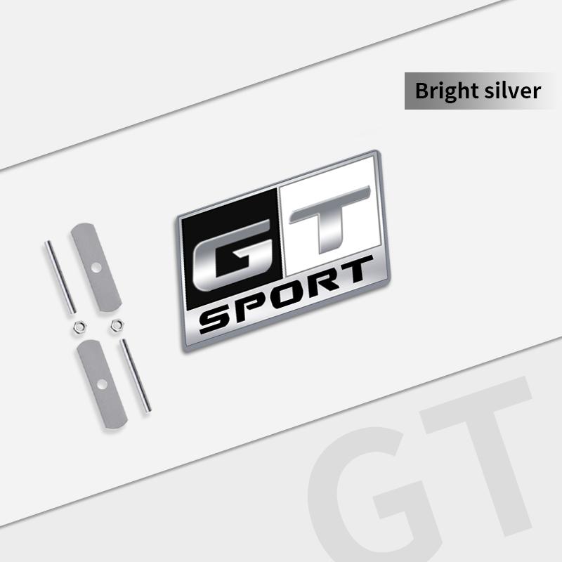 Auto Metal GT SPORT Grille Logo Car Styling 3D Badge Decals Trunk Sticker For Seat Cupra Abarth Mazda Jeep Ford Toyota Honda ALQ1