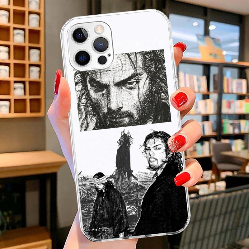 Vagabond Samurai Comic Cover Phone Case For iPhone 16 17 Air 15 14 Pro Max 16E Phone Case 13 Mini 12 11 7 SE 8 Print Pattern Fit