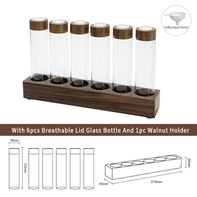 Coffee Bean Storage Container Tube Vacuum Single Dose With Breathable Lip Espresso Accessories Barista Tools Coffeeware Sets