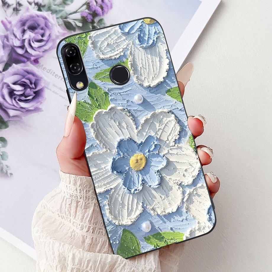 Luxury Matte Silicone Soft Case For ASUS ZENFONE 5 8 3 ZE620KL ZE520KL ZB602KL ZB601KL ZS590KL Capa Flower Loving Heart Funda
