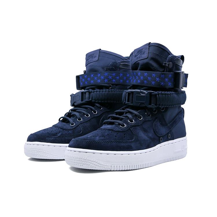 New Nike Sf Air Force 1 High 'Midnight Navy' Women's 857872-401
