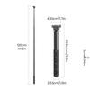 Extendable 120cm Camera Extension Stick With Fast Magnetic Mount Works With Most Action Cameras Black