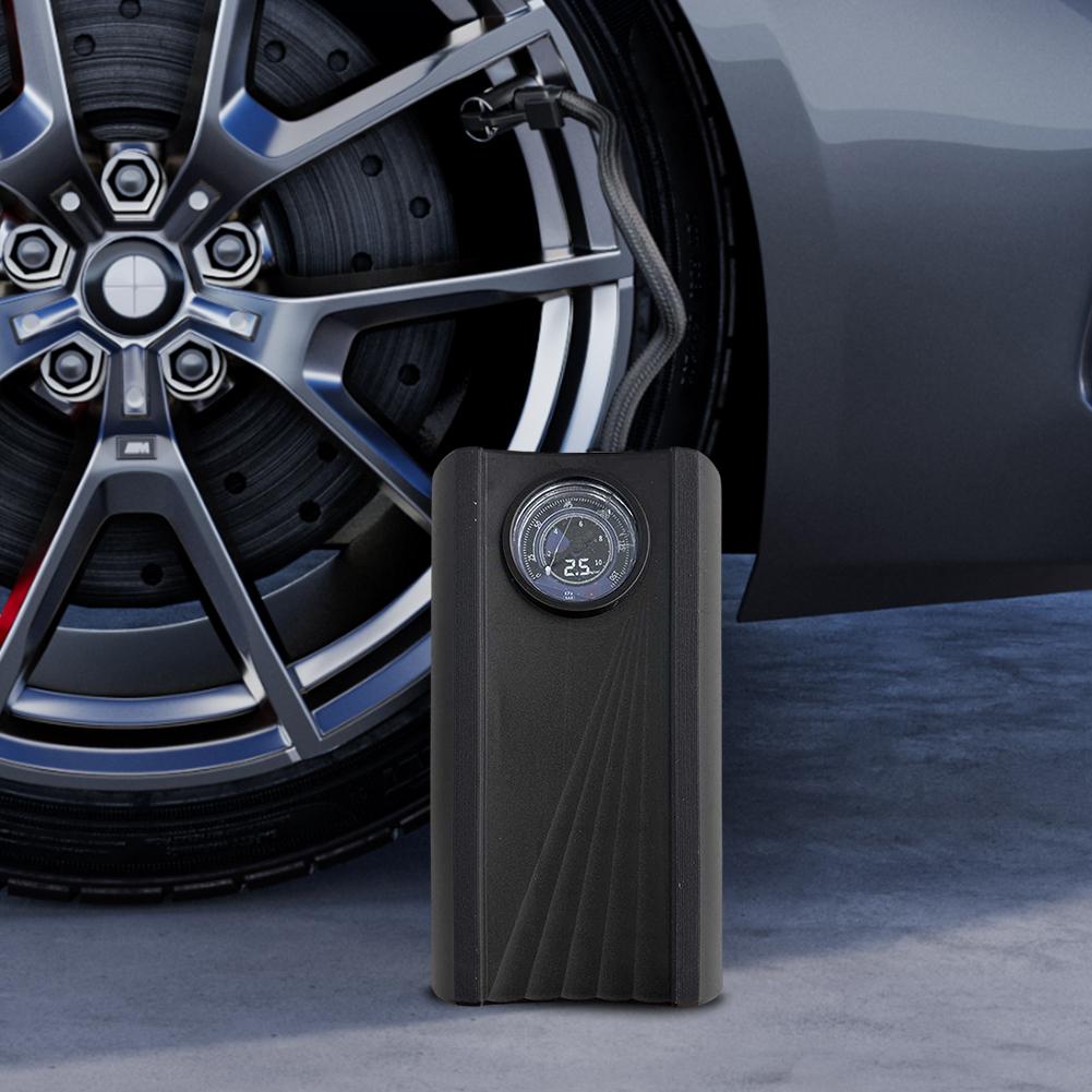 Portable Car Tyre Inflator 150PSI Car Tire Inflatable Pump High Precision Electric Air Compressor LCD Display for Auto Motorbike