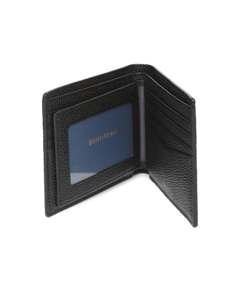 Benovero Matthew Check Half Wallet Black_Blf1Acp2255K1