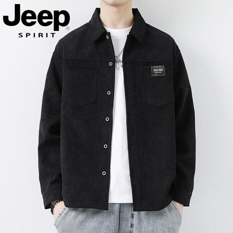JEEP SPIRIT Men s Lapel Long-Sleeve Shirt 4XL