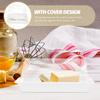 Butter Storage Box Sealed Plastic Butter Crisper Container with Cover Airtight Kitchen Gadget