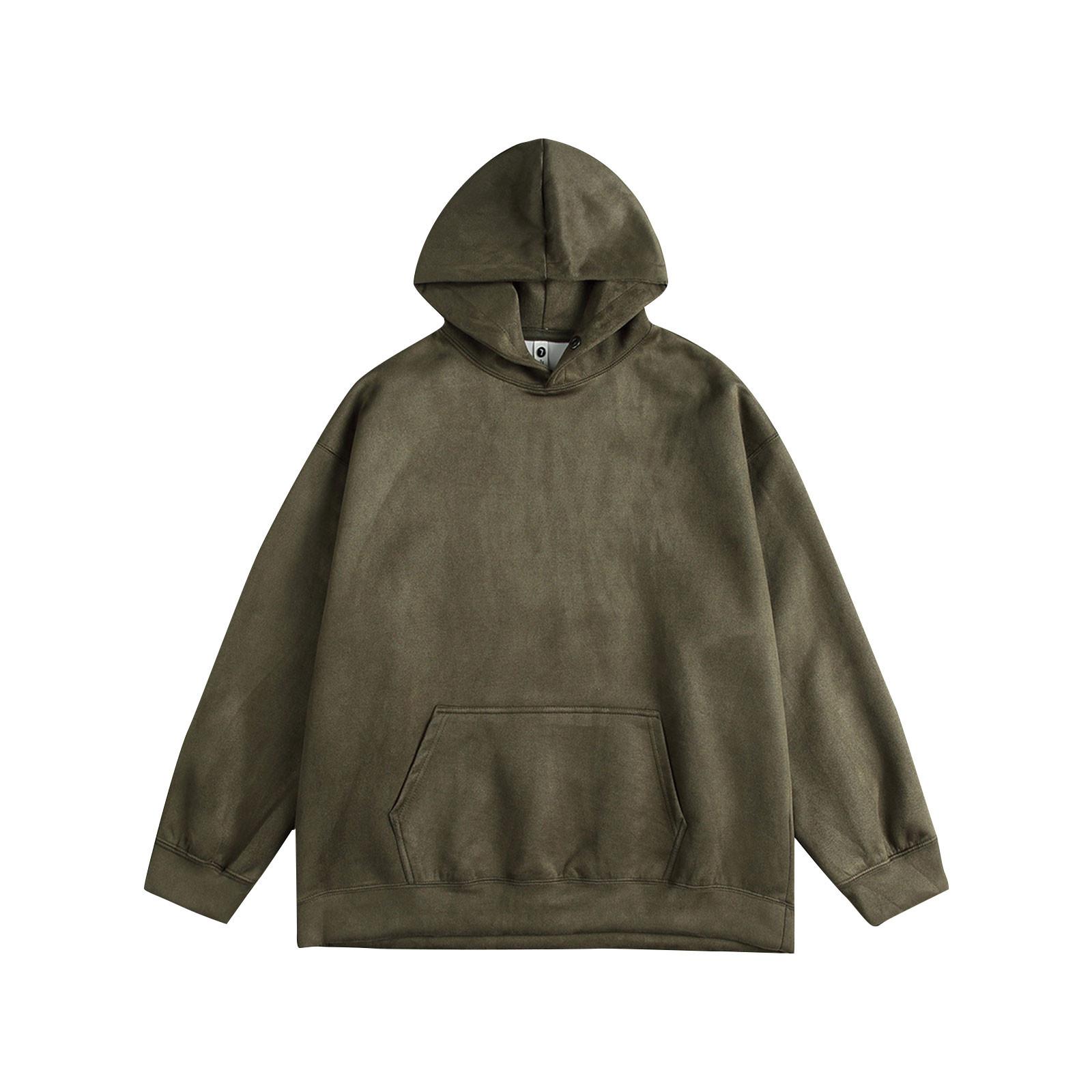 

Спортивный костюм с капюшоном, унисекс, одежда для бега, пуловер с длинными рукавами, толстовка с капюшоном L армия зеленый