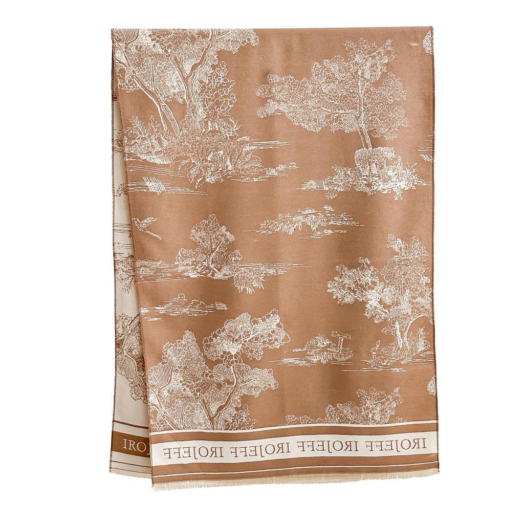 Light Luxury Women's Double-Sided Scarf Shawl - Air-Conditioned Room Office Outerwear, Warm Niche Small Blanket