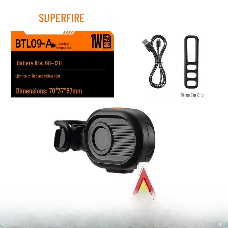 SUPERFIRE BTL09-A Triangle Bicycle Safety Tail Light