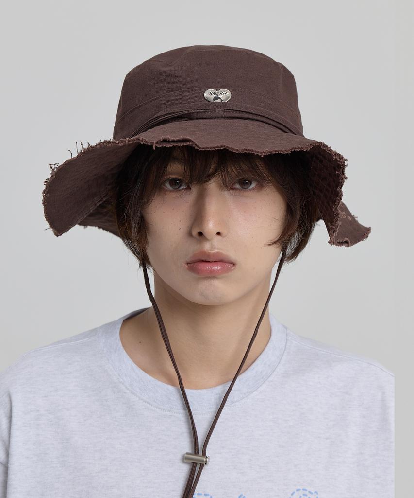 WAIKEI Heart Dolphin Safari Hat Brown