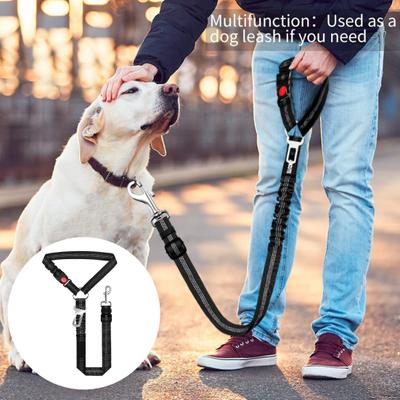 Removable Dog Seat Belt Harness Dog Car Seat Leash Restraint Adjustable Reflective